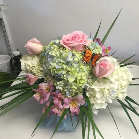Hydrangea / Pink Roses M0126 image 0