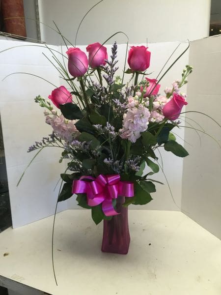 Half Dz. Pink Roses Mix M0196 image 0