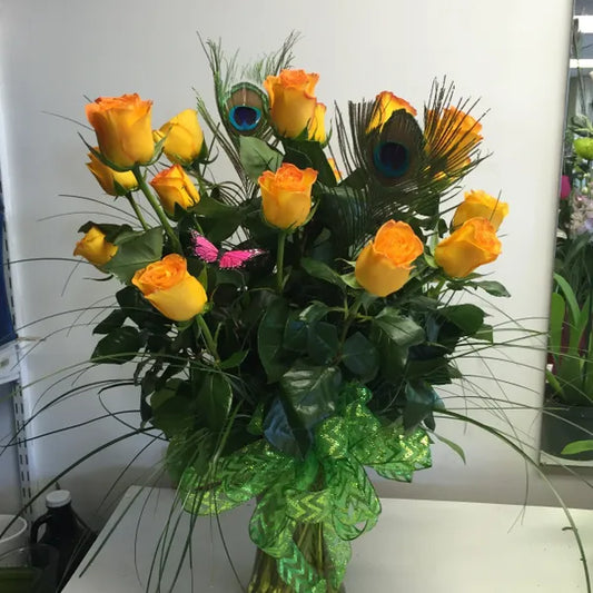 Deep Yellow Roses R0105 image 0
