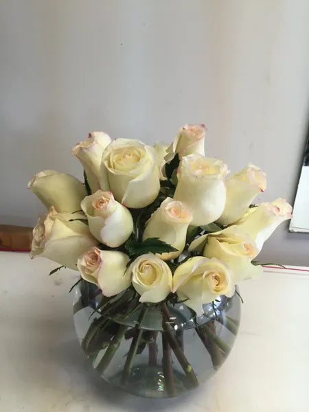 Two Dz. White Rose Bowl R0121 image 0