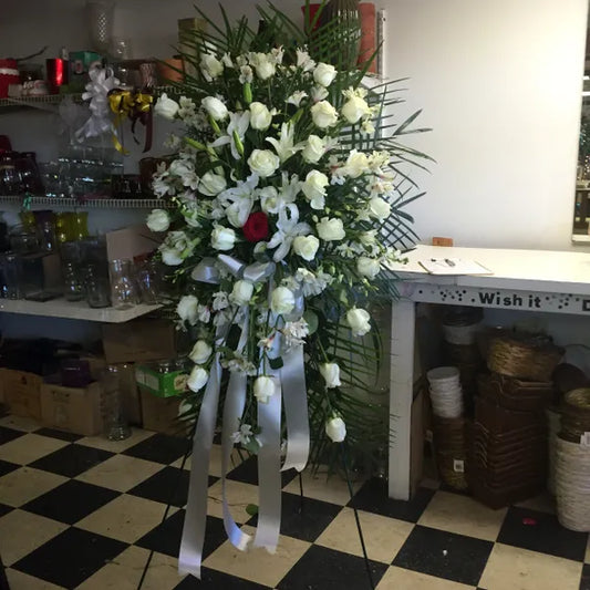 Funeral Easel Mixed Whites R0123 image 0