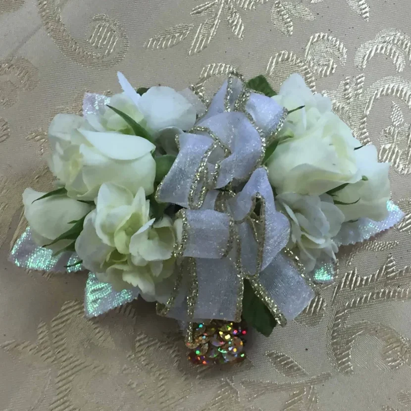 A bouquet of flowers on a table